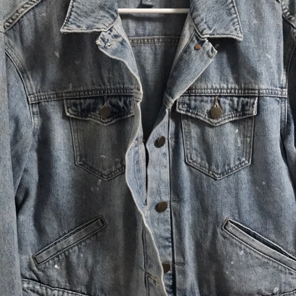 Distressed jean jacket - Picture 2 of 4